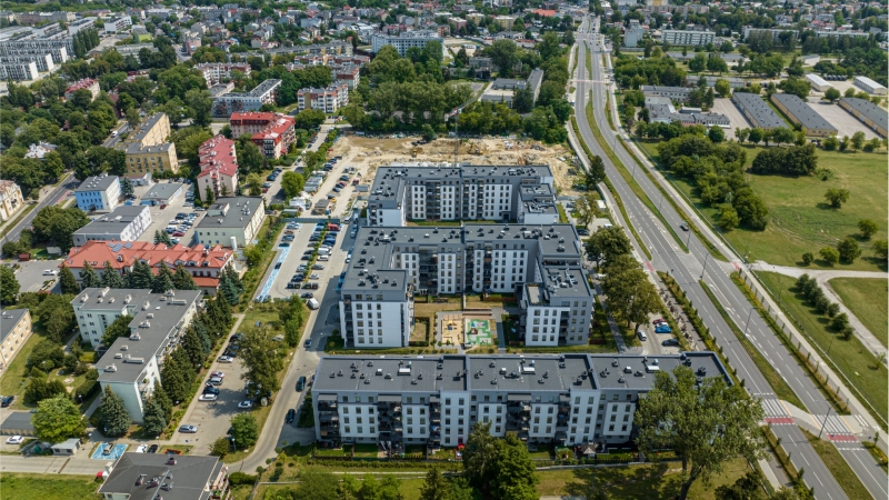 Nowe Sokolniki - zdjęcie z budowy nowych mieszkań w Lublinie - ul. Wyścigowa 39