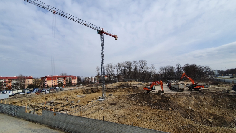 Nowe Sokolniki - zdjęcie z budowy nowych mieszkań w Lublinie - ul. Wyścigowa 39