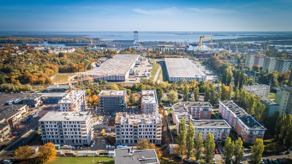 Panorama na Jezioro Dąbie