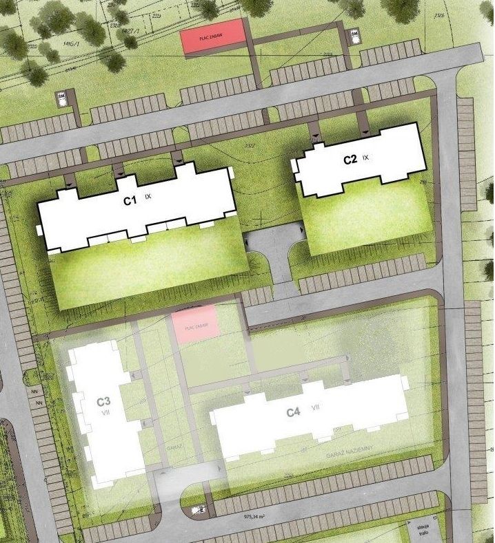 Plan ogólny Osiedle SŁONECZNE Budynek C4
