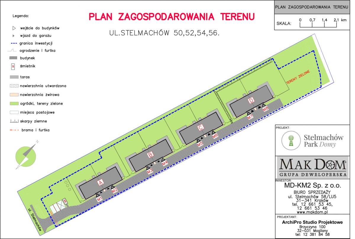 Plan ogólny Stelmachów Park Domy